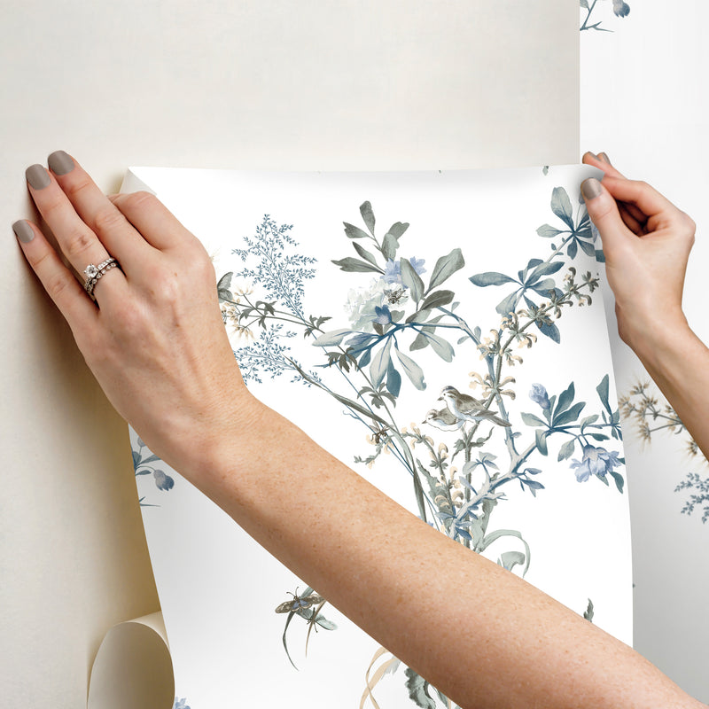 Wild Flowers Premium Peel + Stick Wallpaper Peel and Stick Wallpaper York   