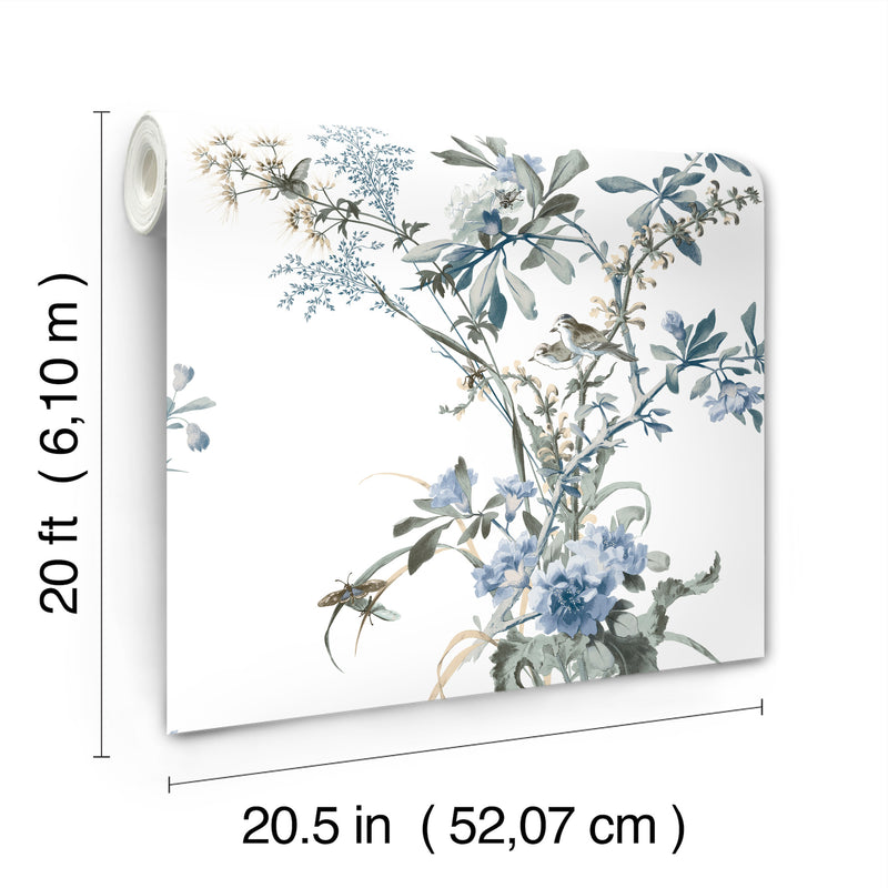 Wild Flowers Premium Peel + Stick Wallpaper Peel and Stick Wallpaper York   