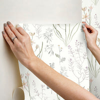 Alpine Botanical Premium Peel + Stick Wallpaper Peel and Stick Wallpaper York Wallcoverings   