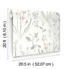 Alpine Botanical Premium Peel + Stick Wallpaper Peel and Stick Wallpaper York Wallcoverings   