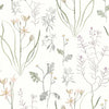 Alpine Botanical Premium Peel + Stick Wallpaper Peel and Stick Wallpaper York Wallcoverings Roll Lavender 