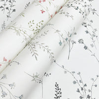 Wildflower Sprigs Premium Peel + Stick Wallpaper Peel and Stick Wallpaper York Wallcoverings   