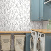 Wildflower Sprigs Premium Peel + Stick Wallpaper Peel and Stick Wallpaper York Wallcoverings   