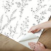 Wildflower Sprigs Premium Peel + Stick Wallpaper Peel and Stick Wallpaper York Wallcoverings   