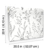 Wildflower Sprigs Premium Peel + Stick Wallpaper Peel and Stick Wallpaper York Wallcoverings   