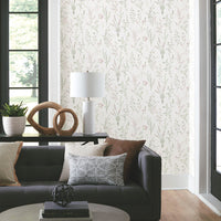 Wildflower Sprigs Premium Peel + Stick Wallpaper Peel and Stick Wallpaper York Wallcoverings   