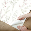Wildflower Sprigs Premium Peel + Stick Wallpaper Peel and Stick Wallpaper York Wallcoverings   