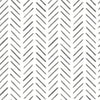 Painted Herringbone Peel and Stick Wallpaper Peel and Stick Wallpaper York Wallcoverings Roll Black 