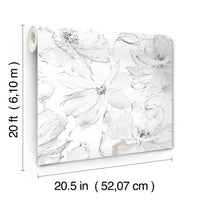 Floral Dreams Premium Peel + Stick Wallpaper Peel and Stick Wallpaper York Wallcoverings   