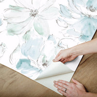 Floral Dreams Premium Peel + Stick Wallpaper Peel and Stick Wallpaper York Wallcoverings   