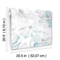 Floral Dreams Premium Peel + Stick Wallpaper Peel and Stick Wallpaper York Wallcoverings   