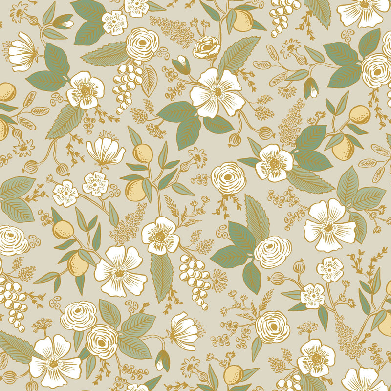 Colette Peel + Stick Wallpaper Peel and Stick Wallpaper Rifle Paper Co. Roll Linen 