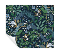 Peacock Garden Peel + Stick Wallpaper Peel and Stick Wallpaper Rifle Paper Co.   