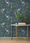 Peacock Garden Peel + Stick Wallpaper Peel and Stick Wallpaper Rifle Paper Co.   