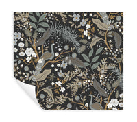 Peacock Garden Peel + Stick Wallpaper Peel and Stick Wallpaper Rifle Paper Co.   