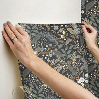 Peacock Garden Peel + Stick Wallpaper Peel and Stick Wallpaper Rifle Paper Co.   