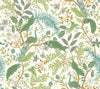 Peacock Garden Peel + Stick Wallpaper Peel and Stick Wallpaper Rifle Paper Co. Roll White 