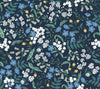Sweetbrier Peel + Stick Wallpaper Peel and Stick Wallpaper Rifle Paper Co. Roll Navy 