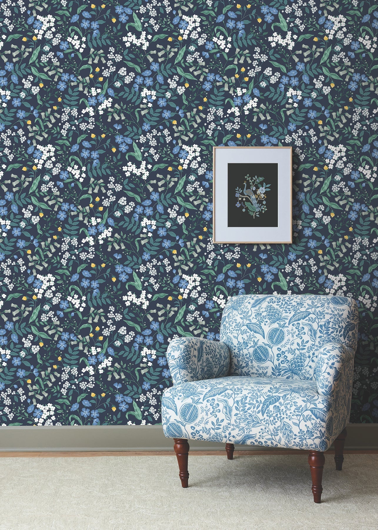 Sweetbrier Peel + Stick Wallpaper Peel and Stick Wallpaper Rifle Paper Co.   