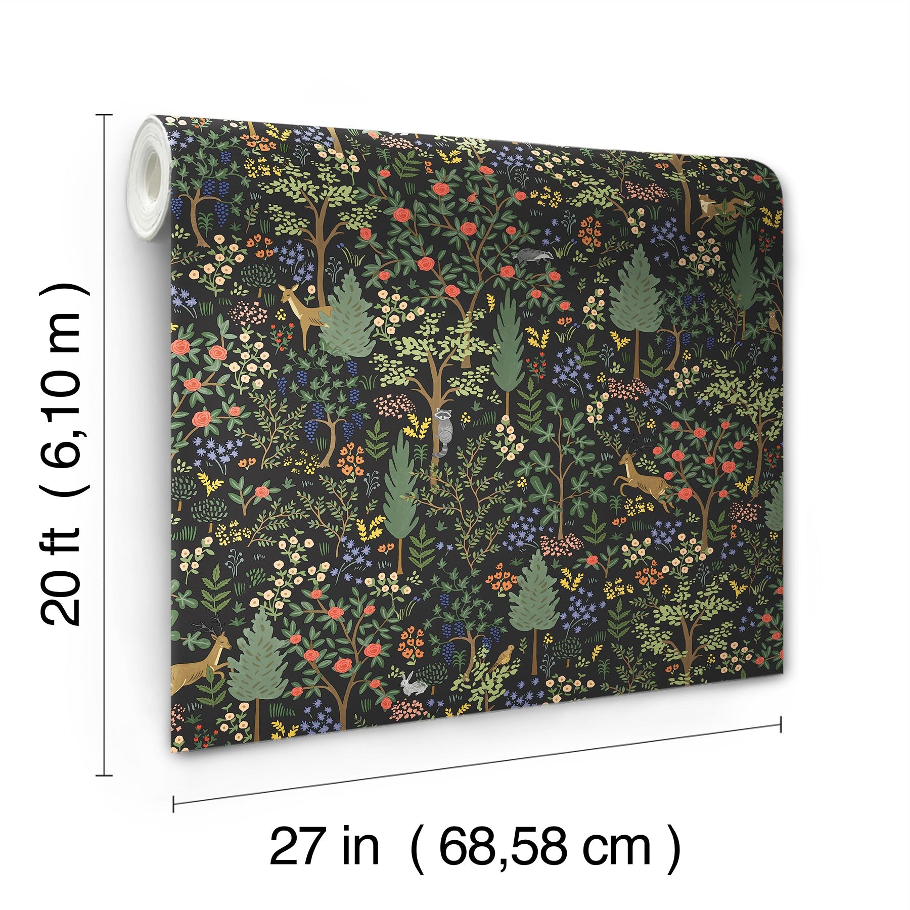 Woodland Peel + Stick Wallpaper Peel and Stick Wallpaper Rifle Paper Co.   