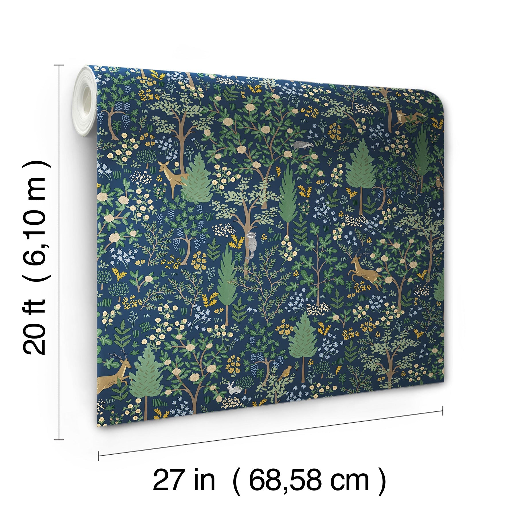 Woodland Peel + Stick Wallpaper Peel and Stick Wallpaper Rifle Paper Co.   