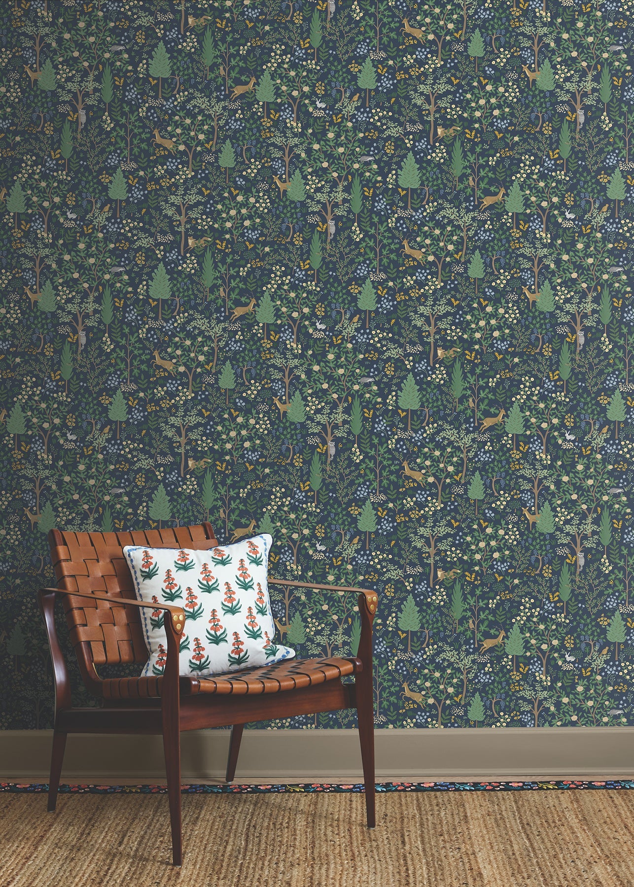 Woodland Peel + Stick Wallpaper Peel and Stick Wallpaper Rifle Paper Co.   