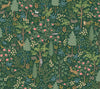 Woodland Peel + Stick Wallpaper Peel and Stick Wallpaper Rifle Paper Co. Roll Emerald 