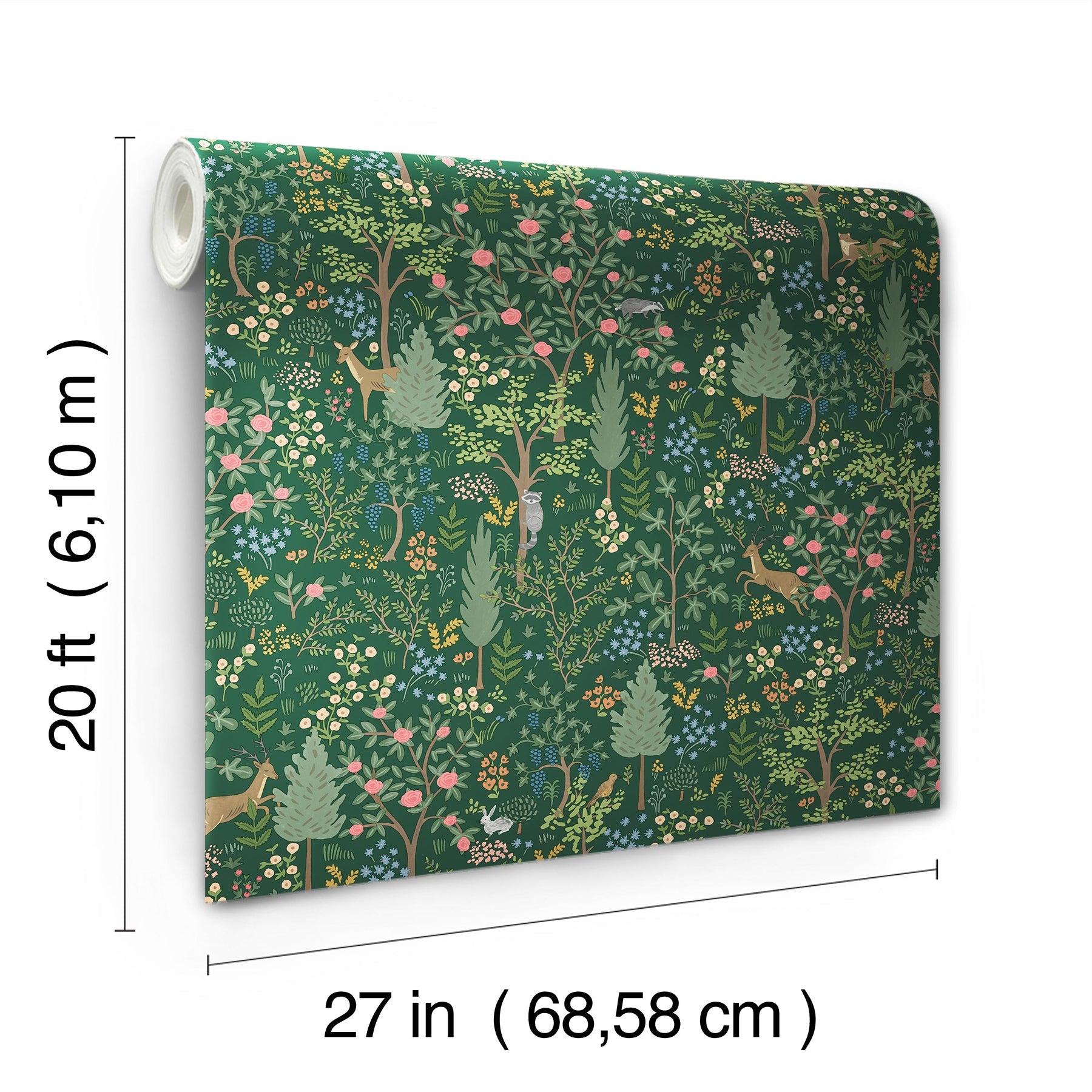 Woodland Peel + Stick Wallpaper Peel and Stick Wallpaper Rifle Paper Co.   