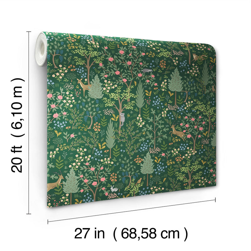 Woodland Peel + Stick Wallpaper Peel and Stick Wallpaper Rifle Paper Co.   
