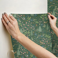 Woodland Peel + Stick Wallpaper Peel and Stick Wallpaper Rifle Paper Co.   