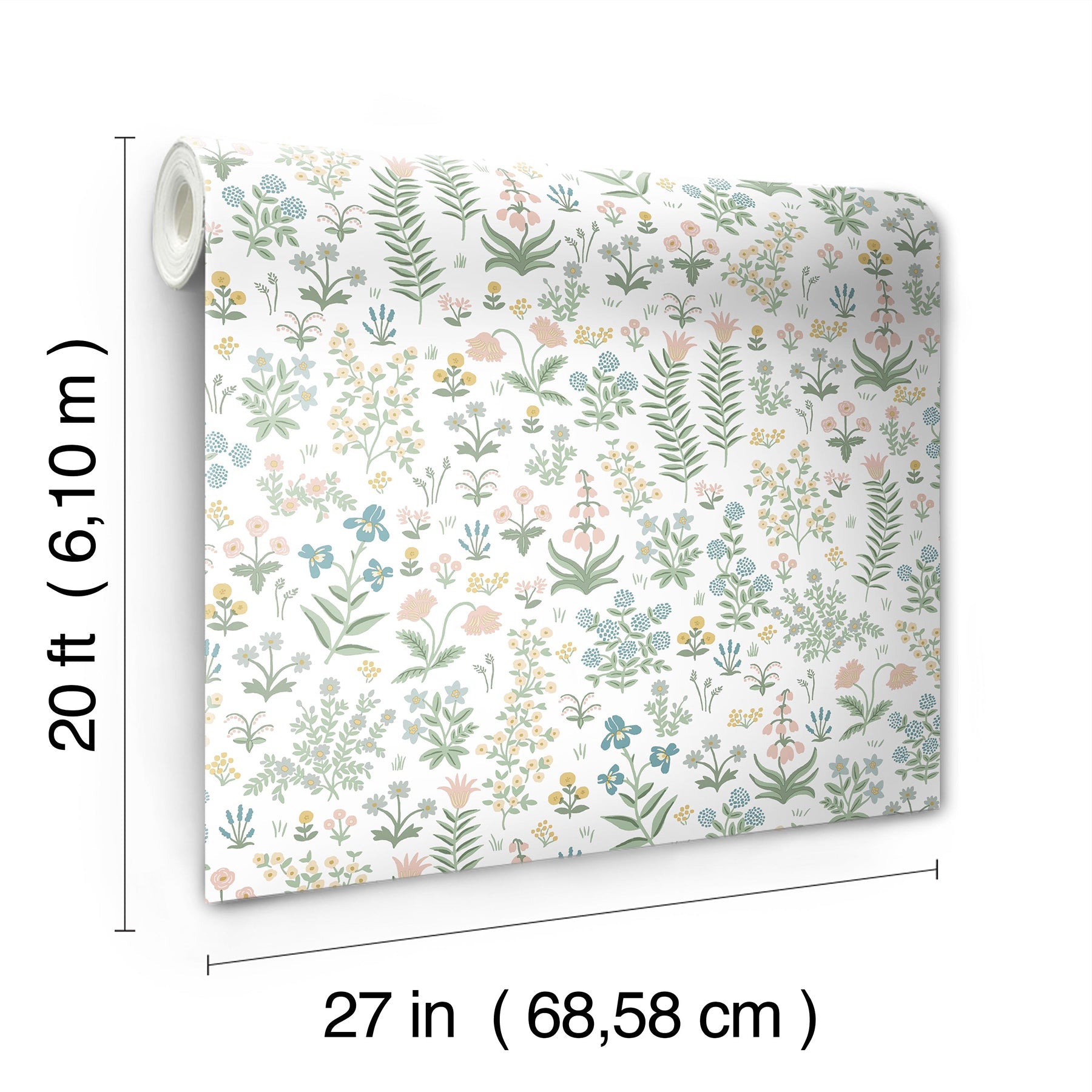 Menagerie Garden Peel + Stick Wallpaper Peel and Stick Wallpaper Rifle Paper Co.   