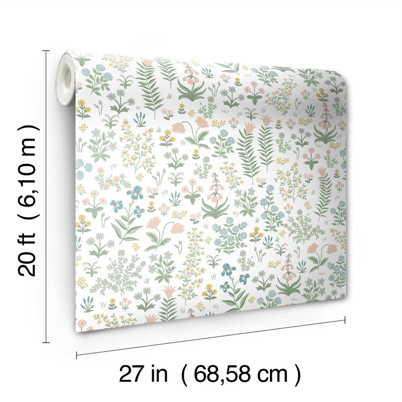 Menagerie Garden Peel + Stick Wallpaper Peel and Stick Wallpaper Rifle Paper Co.   