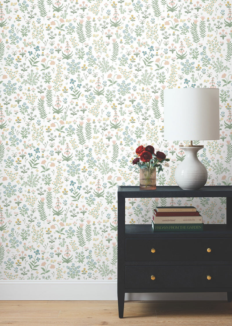 Menagerie Garden Peel + Stick Wallpaper Peel and Stick Wallpaper Rifle Paper Co.   