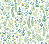 Menagerie Garden Peel + Stick Wallpaper Peel and Stick Wallpaper Rifle Paper Co. Roll Blue Multi 