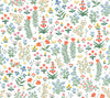 Menagerie Garden Peel + Stick Wallpaper Peel and Stick Wallpaper Rifle Paper Co. Roll Rose Multi 