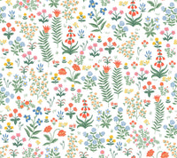 Menagerie Garden Peel + Stick Wallpaper Peel and Stick Wallpaper Rifle Paper Co. Roll Rose Multi 
