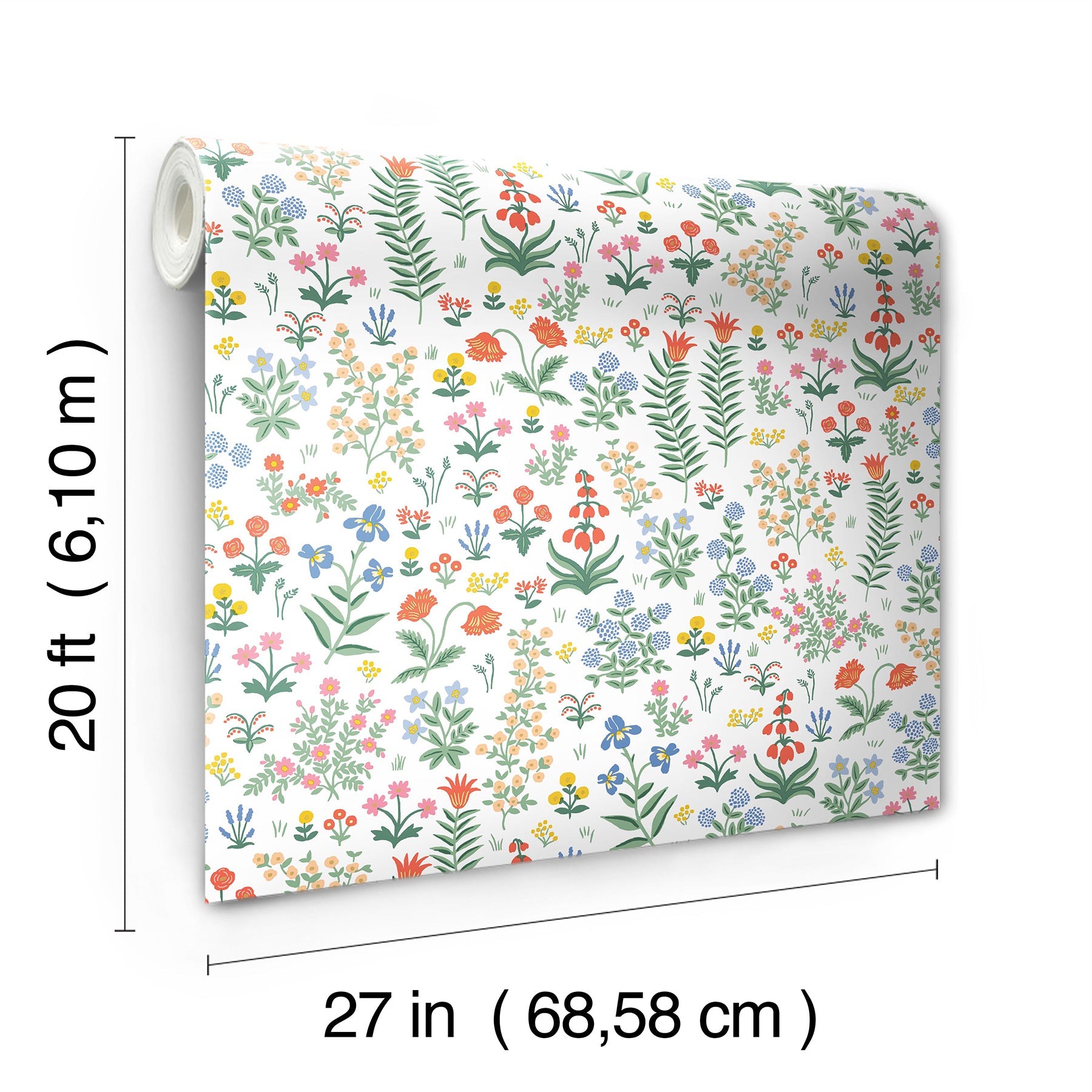 Menagerie Garden Peel + Stick Wallpaper Peel and Stick Wallpaper Rifle Paper Co.   