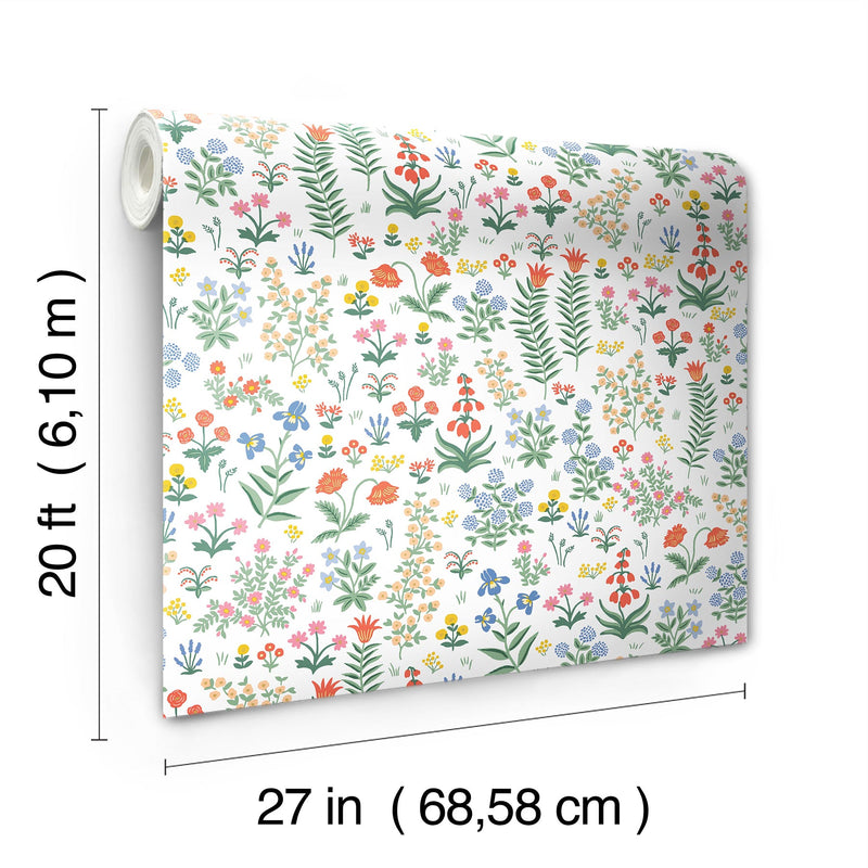 Menagerie Garden Peel + Stick Wallpaper Peel and Stick Wallpaper Rifle Paper Co.   