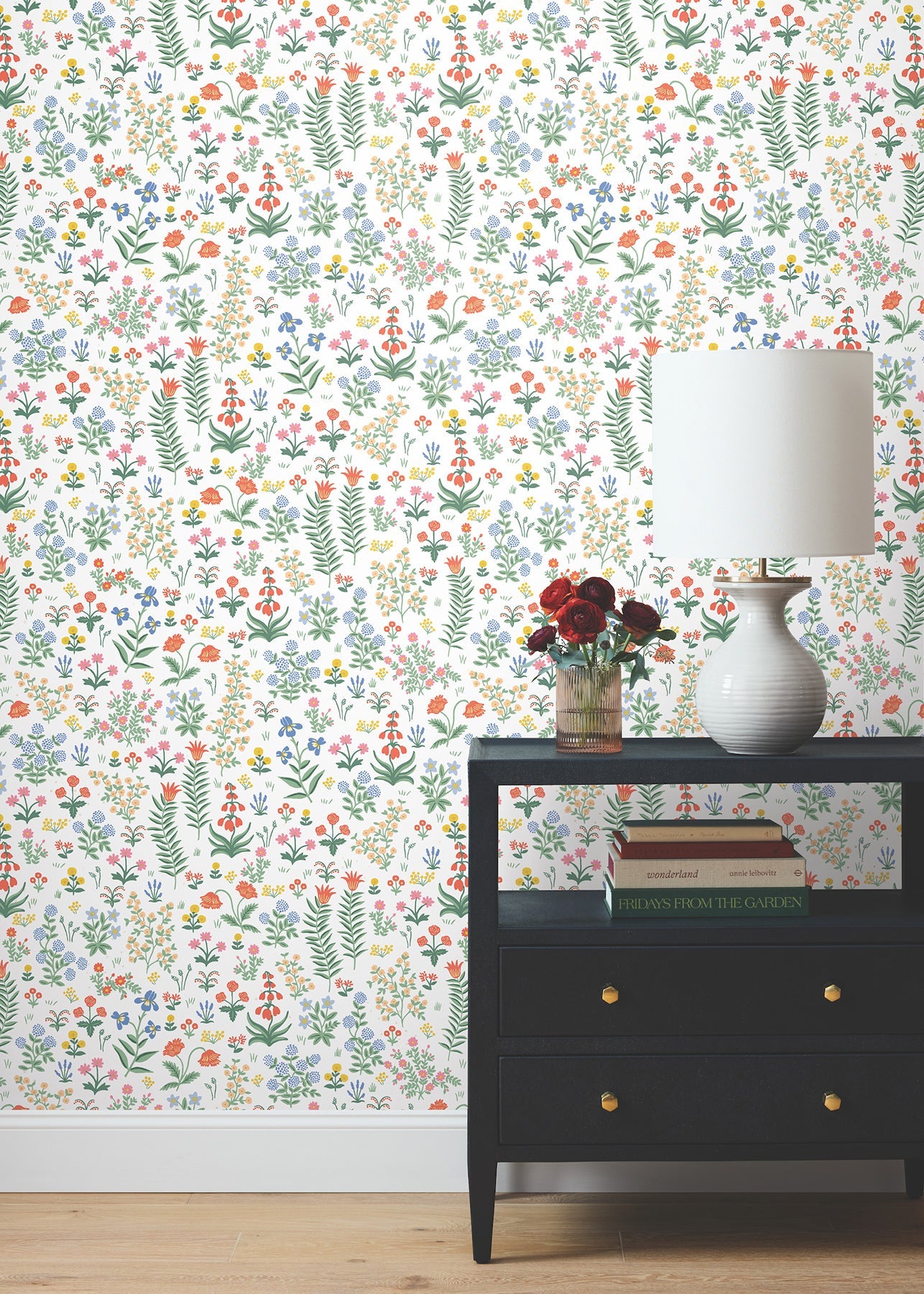 Menagerie Garden Peel + Stick Wallpaper Peel and Stick Wallpaper Rifle Paper Co.   