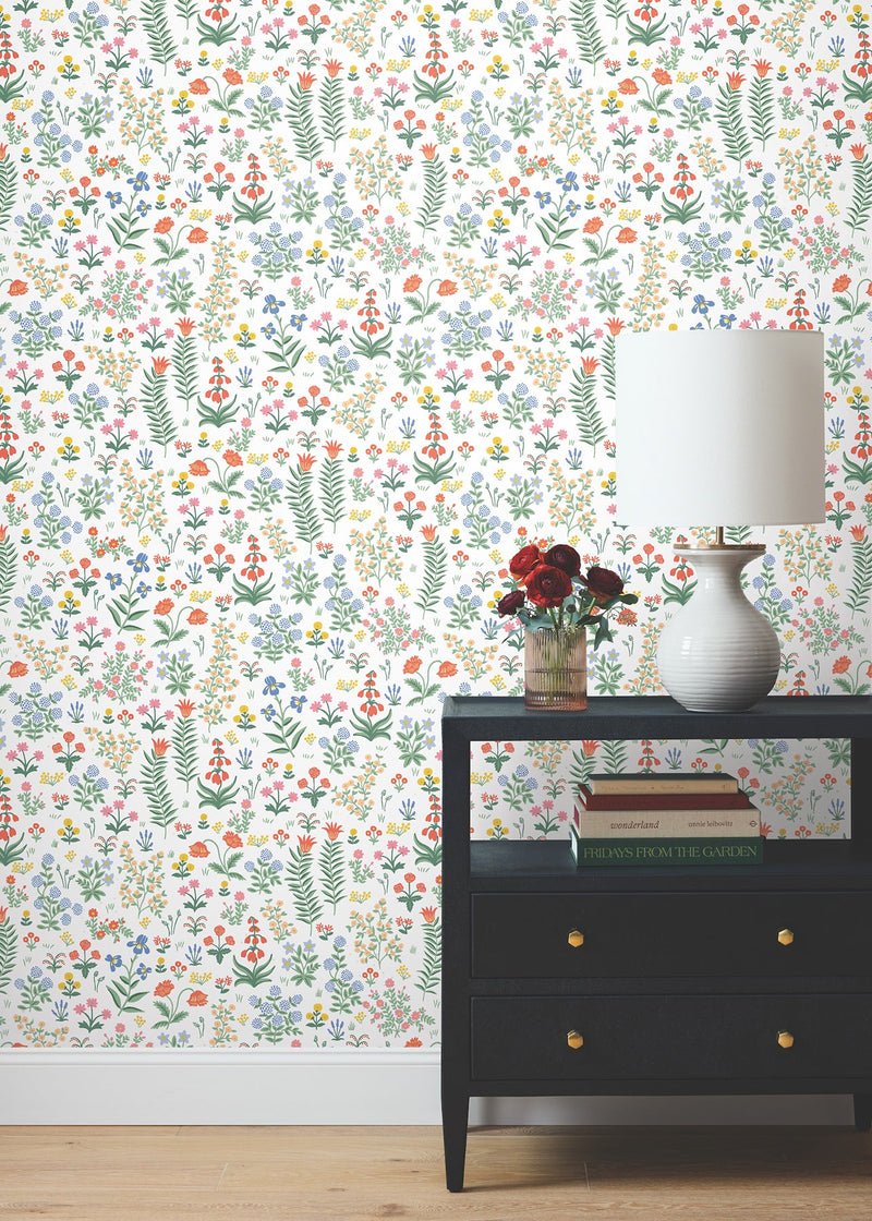 Menagerie Garden Peel + Stick Wallpaper Peel and Stick Wallpaper Rifle Paper Co.   