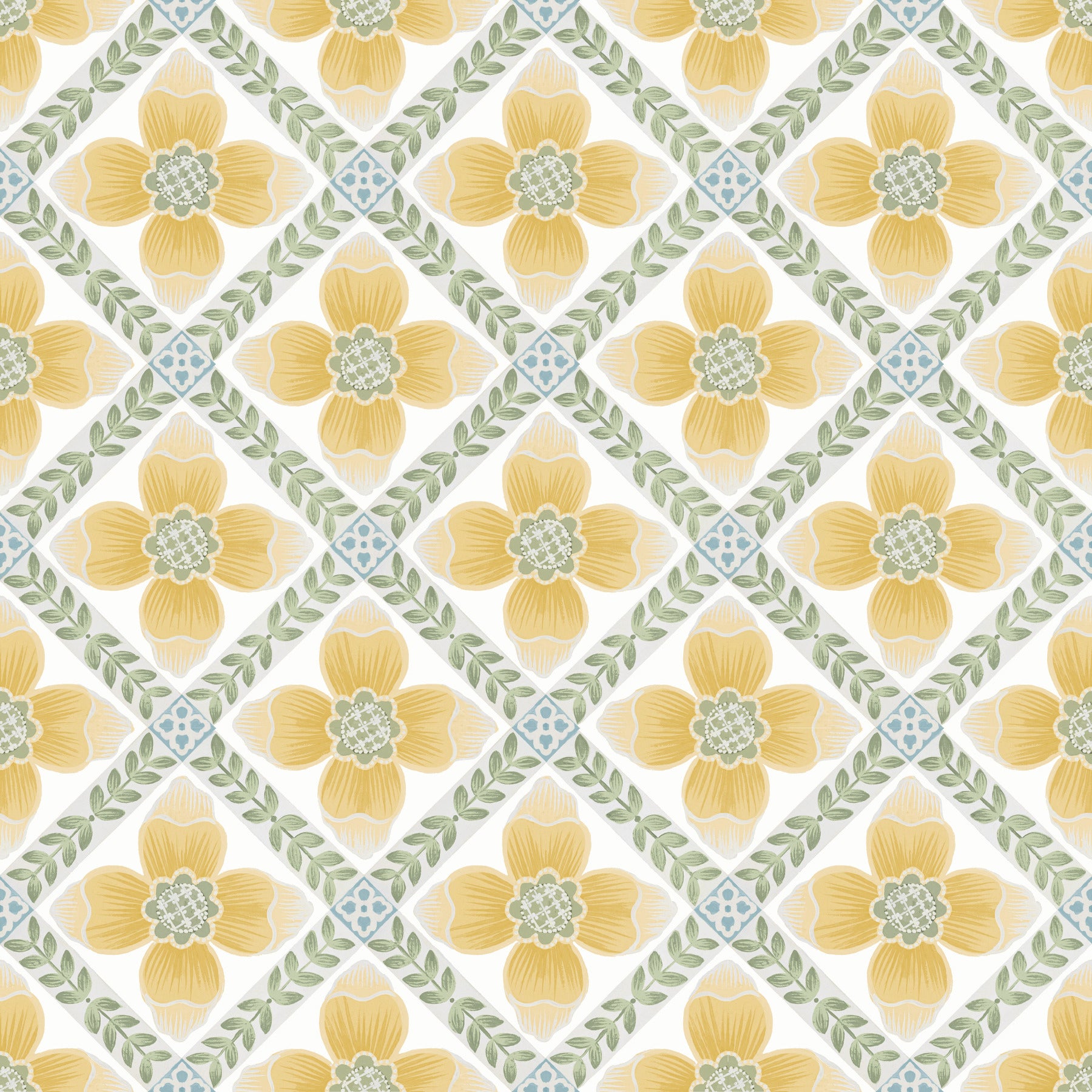 Mimi Premium Peel + Stick Wallpaper Premium Peel + Stick Wallpaper York Wallcoverings Roll Yellow 