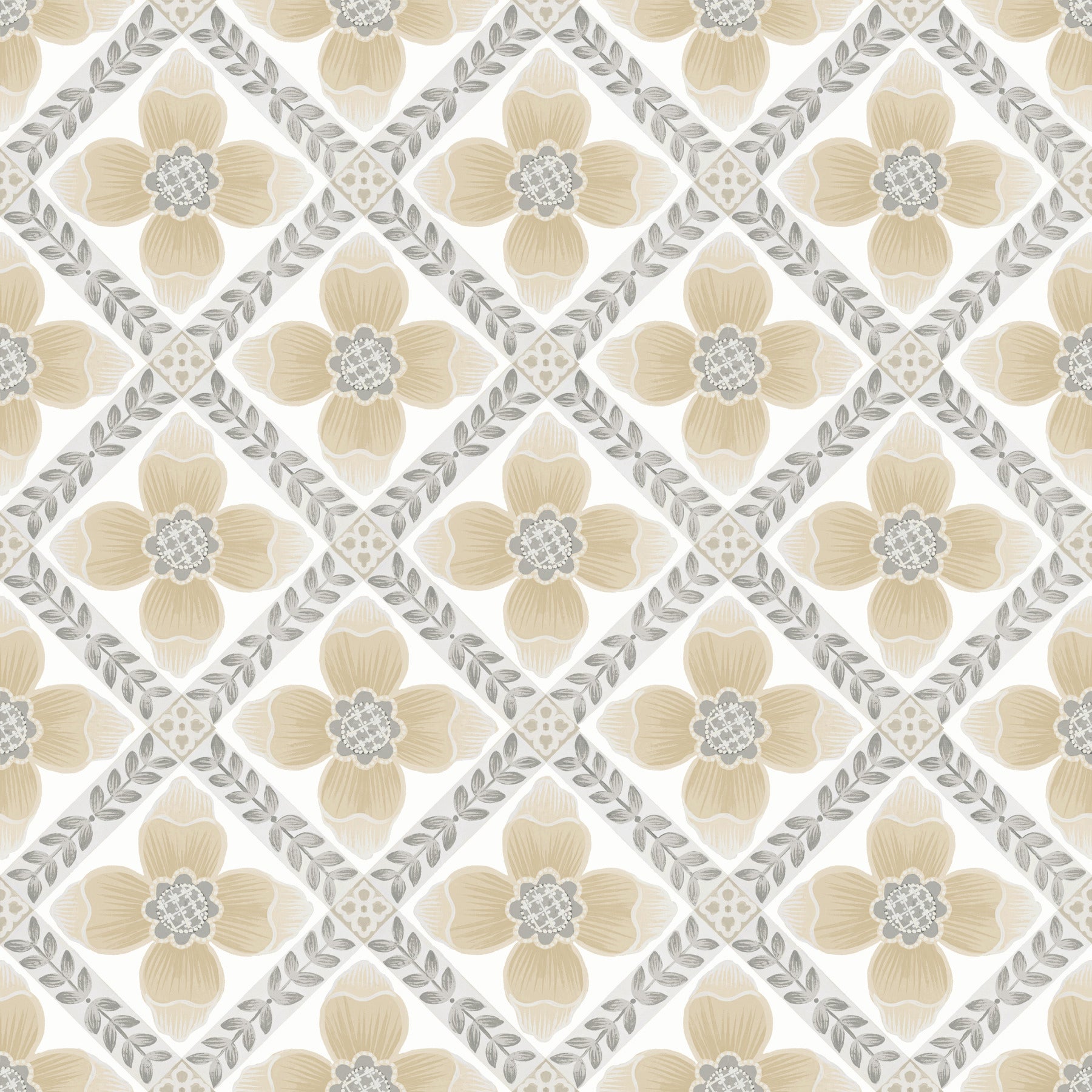 Mimi Premium Peel + Stick Wallpaper Premium Peel + Stick Wallpaper York Wallcoverings Roll Neutral 