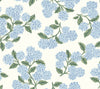 Hydrangea Wallpaper P&S Wallpaper Rifle Paper Co. Roll Blue & White