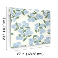 Hydrangea Wallpaper P&S Wallpaper Rifle Paper Co.