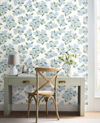 Hydrangea Wallpaper P&S Wallpaper Rifle Paper Co.