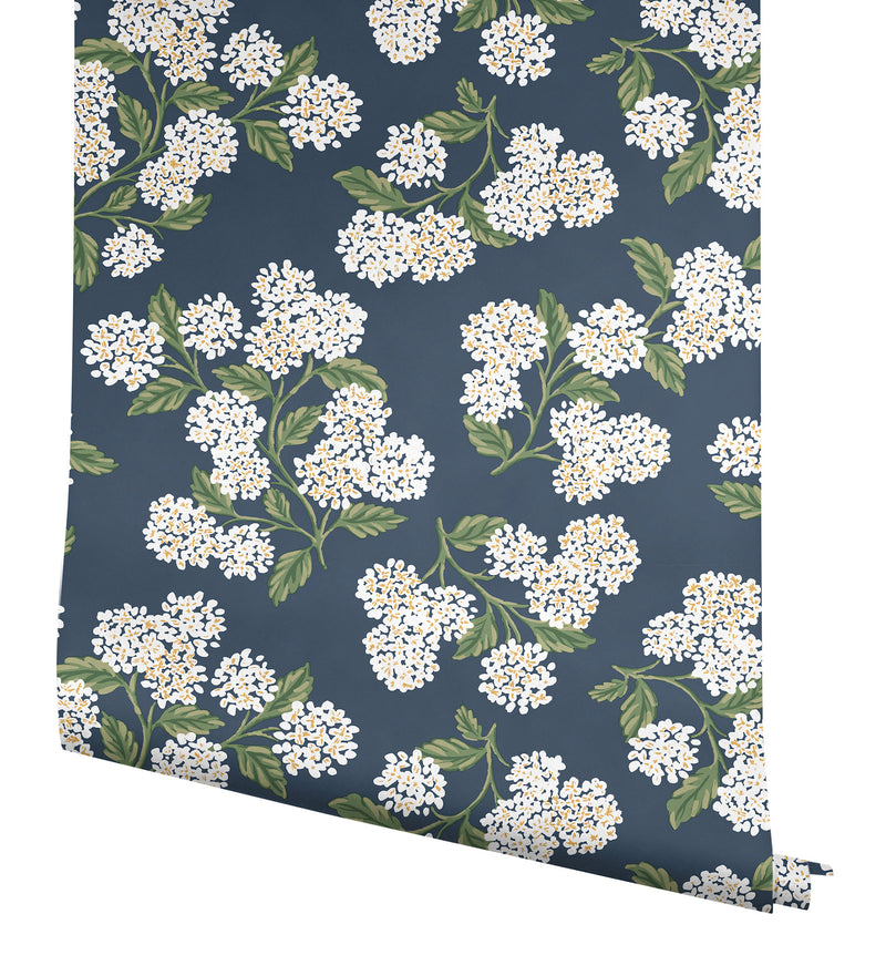 Hydrangea Wallpaper P&S Wallpaper Rifle Paper Co.