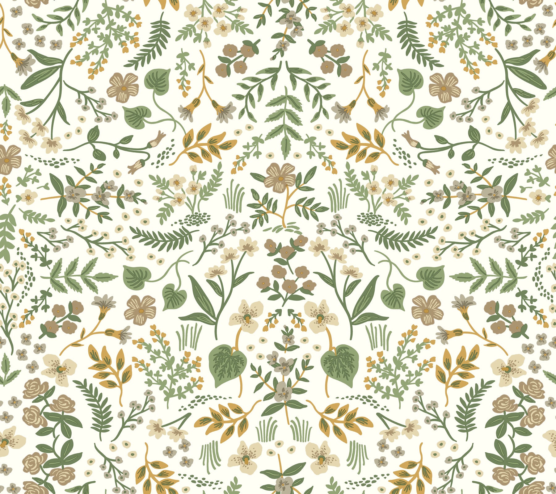 Wildwood Wallpaper P&S Wallpaper Rifle Paper Co. Roll Linen