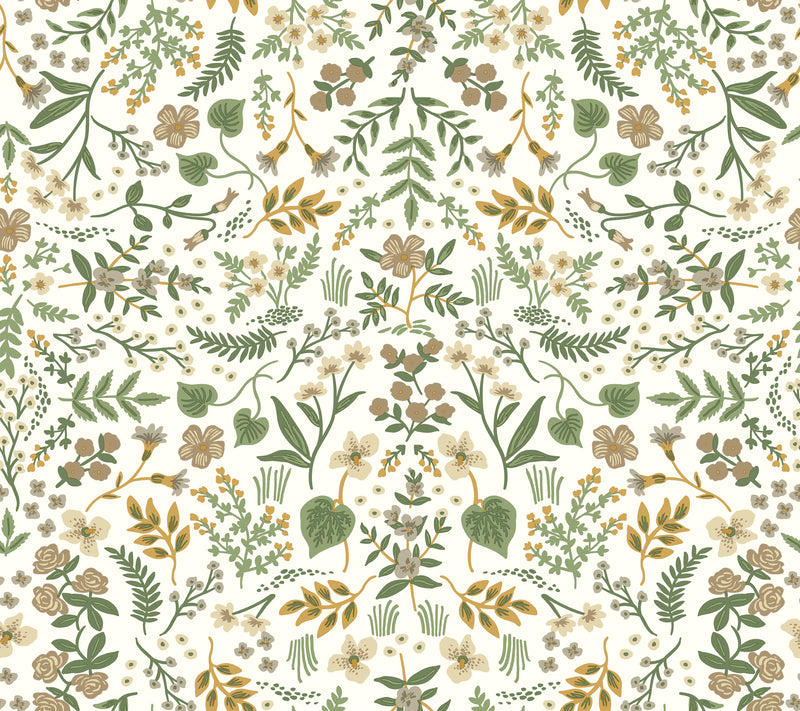 Wildwood Wallpaper P&S Wallpaper Rifle Paper Co. Roll Linen