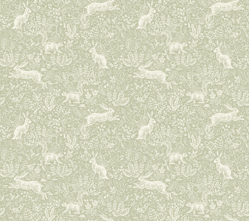 Fable Wallpaper P&S Wallpaper Rifle Paper Co. Roll Mint