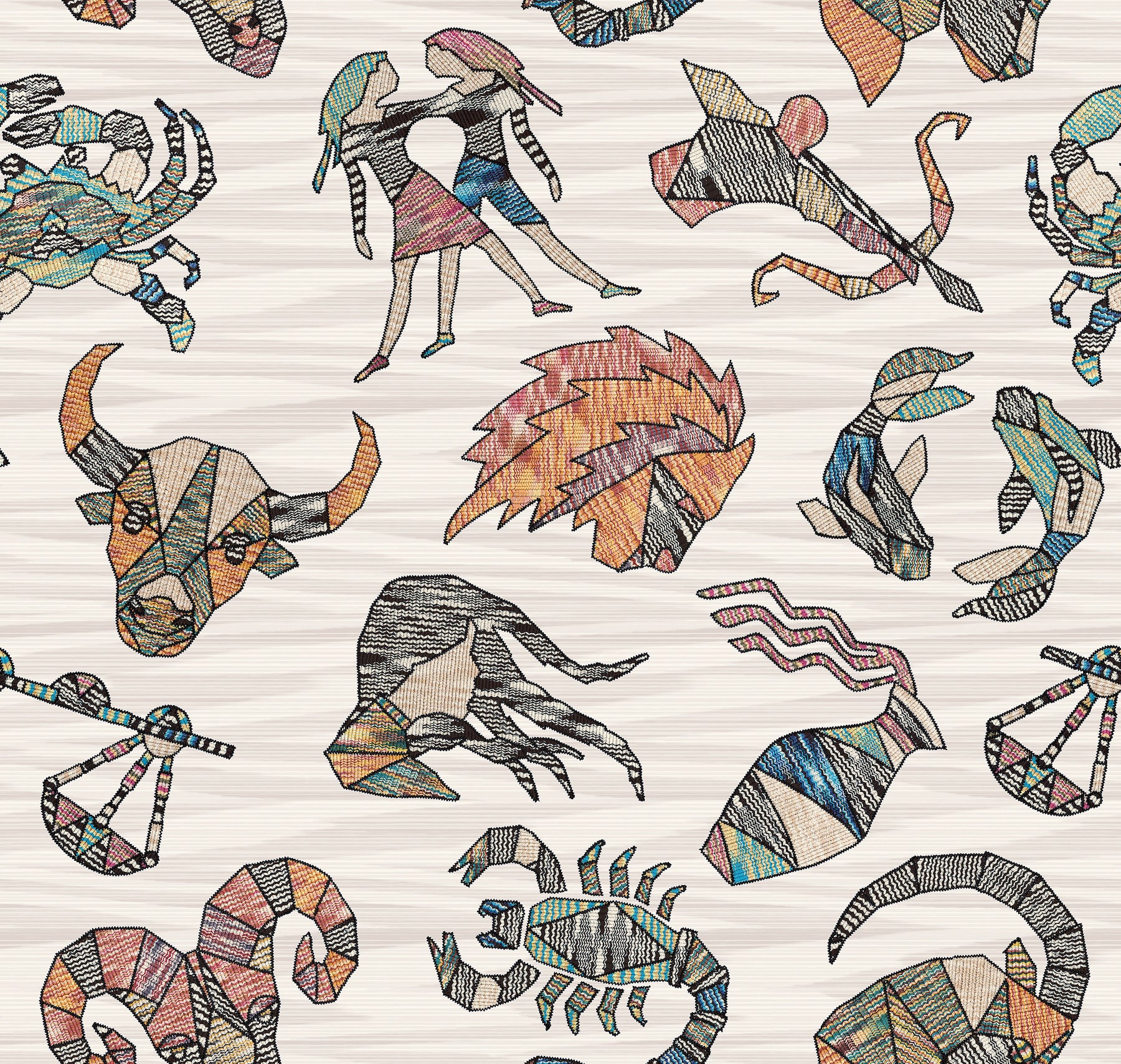 Constellations Wallpaper P&S Wallpaper Missoni Roll Multicolor